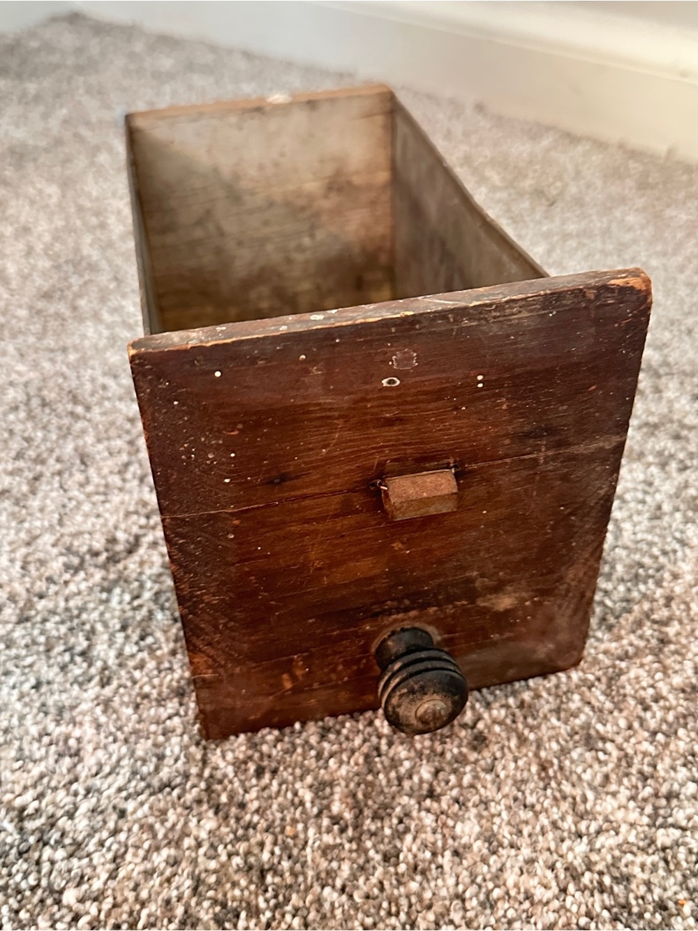 Antique primitive drawer decor